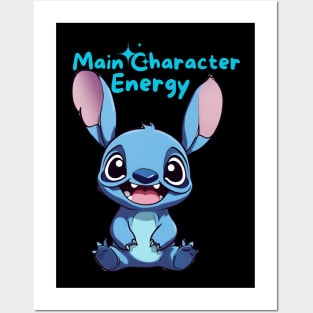 Stitch Main Character Energy Posters and Art